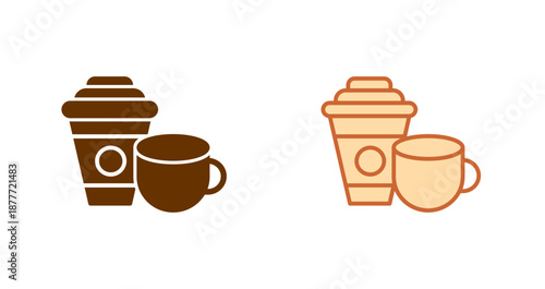 Coffee or Tea Icon Design