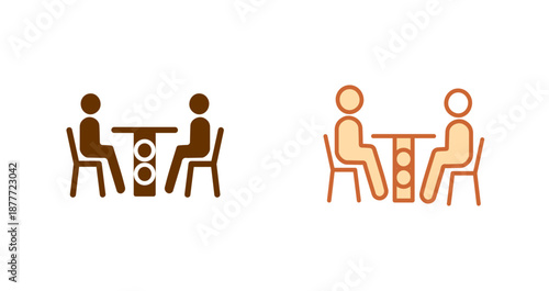 Family Dinner Icon Design