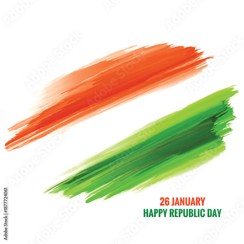 Indian flag theme republic day watercolor texture patriotic background