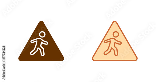 Children Crossing Icon Design