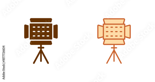 Photography Lighting Icon Design