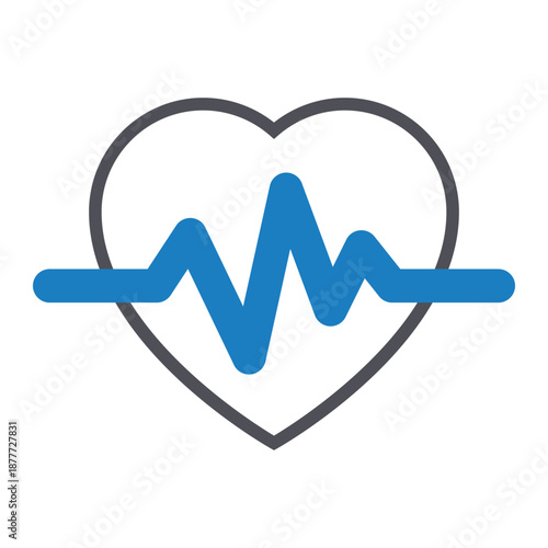 Heart Rate Vector Icon which can easily modify or edit