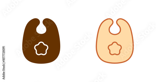 Cute Bibs Icon Design