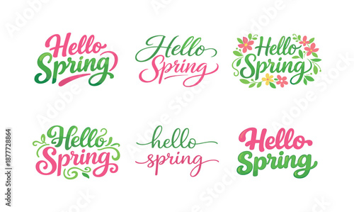 Artistic Lettering Variations. Watercolor lettered greetings. Set lettering. harmonious lettering variations of the same emblematic concept, each