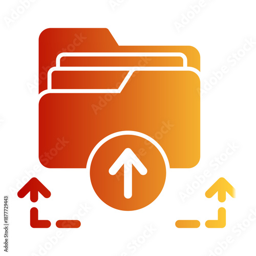 Transfer Backup Sync Send Icon from Network and Database Icon Collection (Glyph Gradient style)