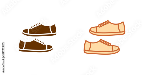 Toddler Shoes Icon Design