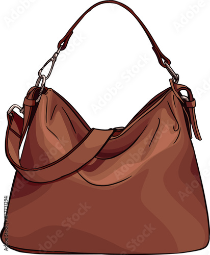 Fashion Handbag Vector Drawing Design 