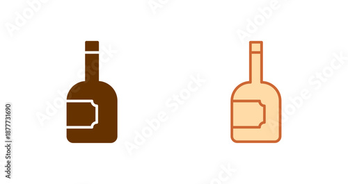Wine Bottle Icon Design