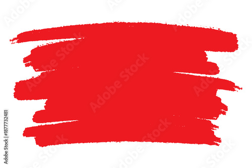 Wallpaper Mural Bold red brush stroke Torontodigital.ca