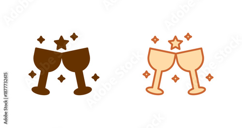 Wine Party Icon Design
