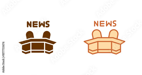 Newsroom Icon Design
