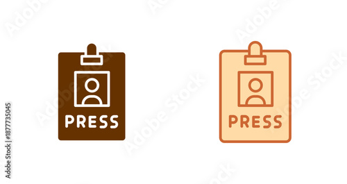 Press Pass Icon Design