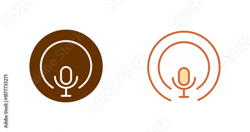 News Podcast Icon Design