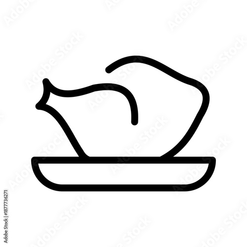 Delicious chicken icon set for food menus, restaurant branding, farming, and culinary UI design