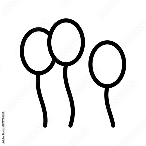 Colorful balloon icon set for parties, celebrations, events, and festive UI design