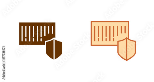 Barcode Security Icon Design