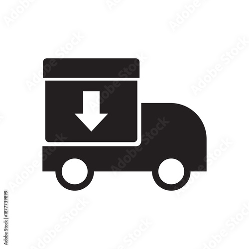 Package Drop-off Receiving Delivery Icon
