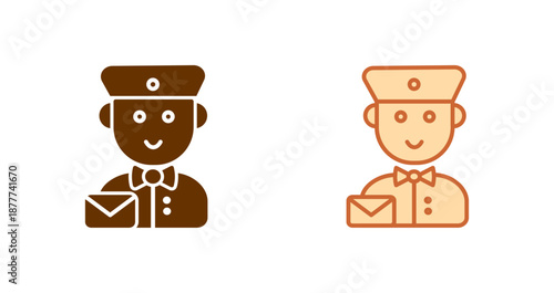 Mail Carrier Icon Design