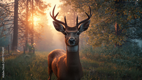 a deer in the wild that is looking at me