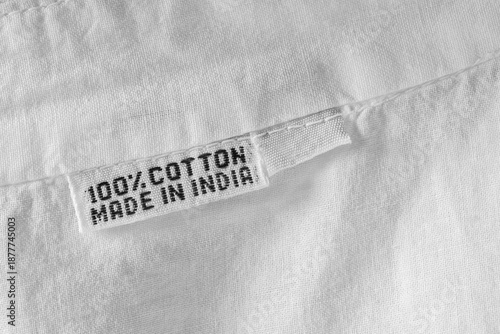 Foto Fabric composition label