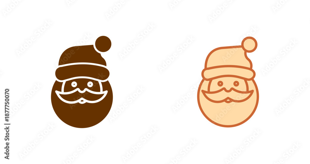 Obraz premium Santa Icon Design