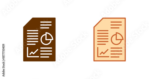 Business Report Icon Design