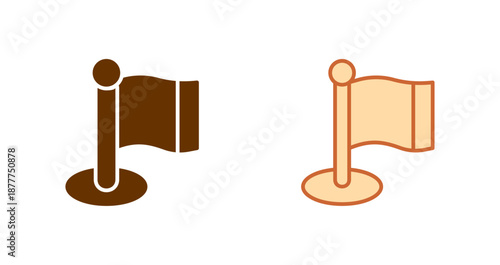 Flagpole Icon Design