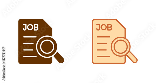 Job Search Icon Design