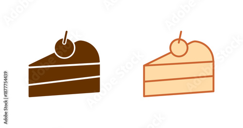 Cake Slice Icon Design