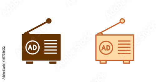 Radio Ad Icon Design