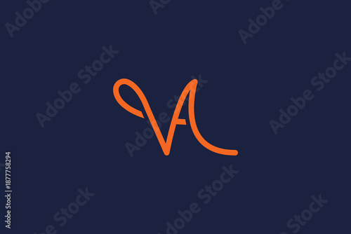 letter va logo icon vector design with modern minimalist style and professional branding concept.