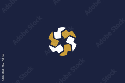 circle star logo icon vector design with modern minimalist style and professional branding concept.