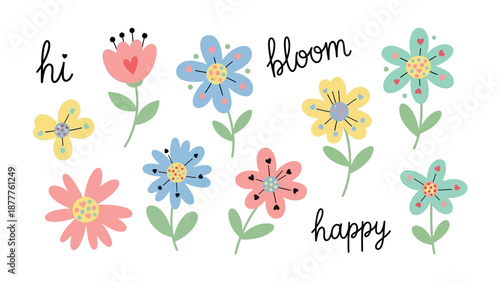 Springtime Bloom: Delightful floral arrangement of vibrant blooms. The image is a charming celebration of spring's arrival, exuding joy and beauty. 