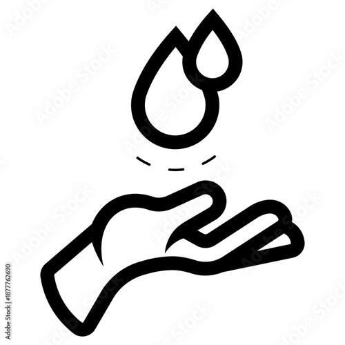 menstruation hand care icon