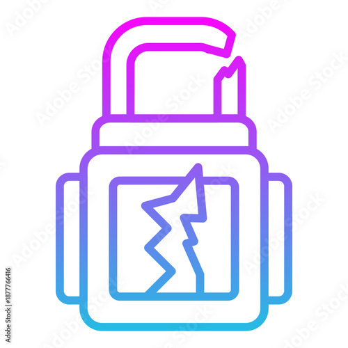 Broken Lock Icon