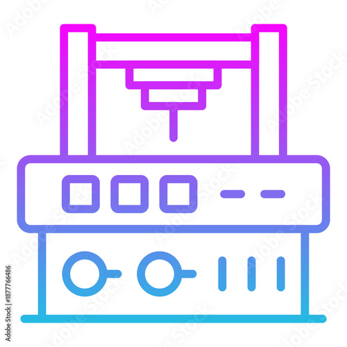 Laser Cutting Machine Icon