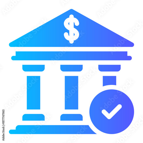 bank gradient icon
