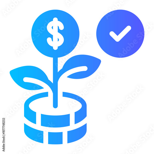 growth gradient icon