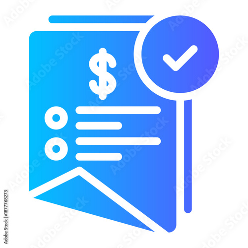invoice gradient icon