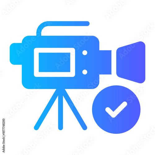 photographic film gradient icon