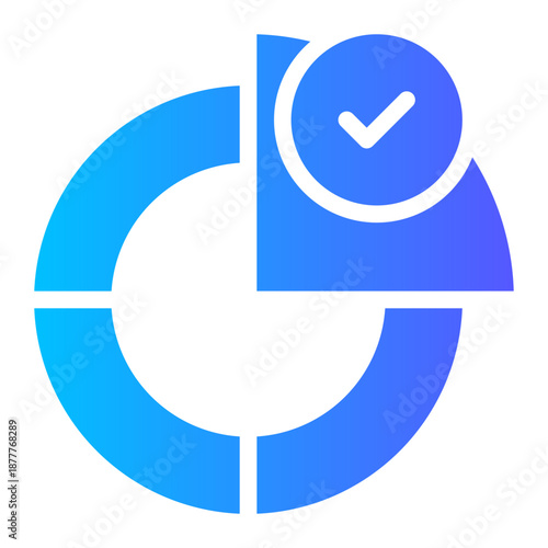 pie chart gradient icon