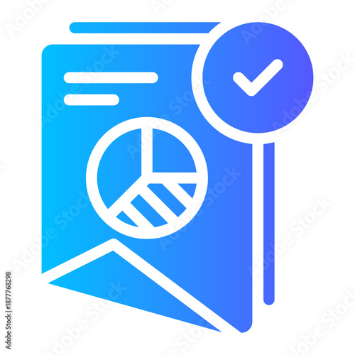 pie chart gradient icon