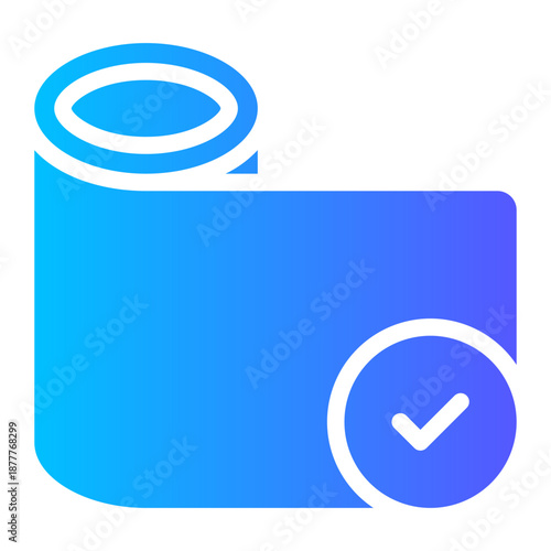 plastic film gradient icon