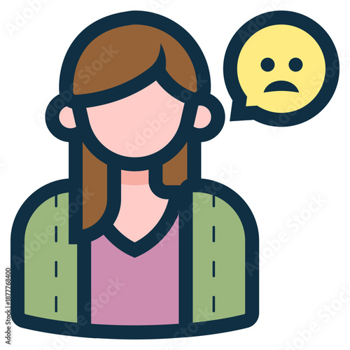 period problems on female icon