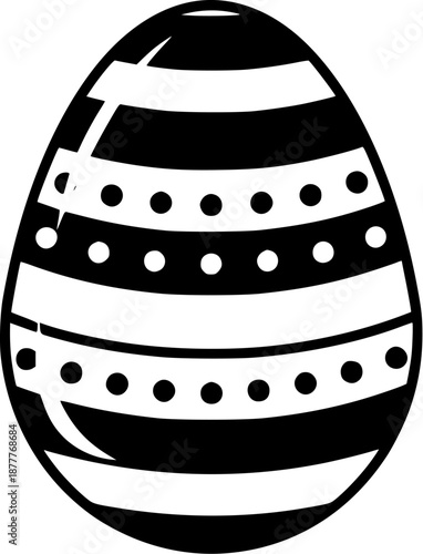 Happy easter egg vector 