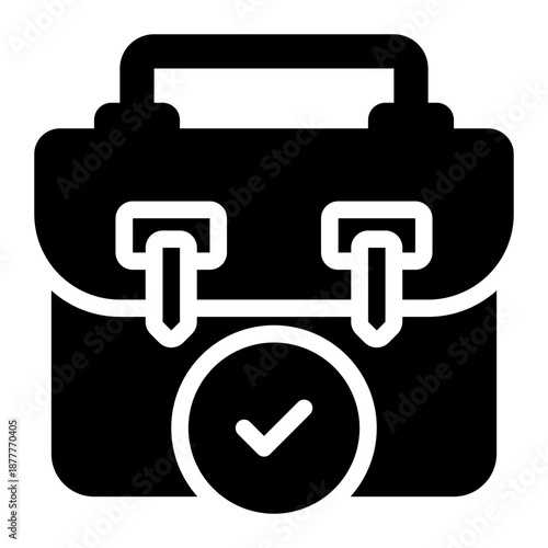 briefcase glyph icon