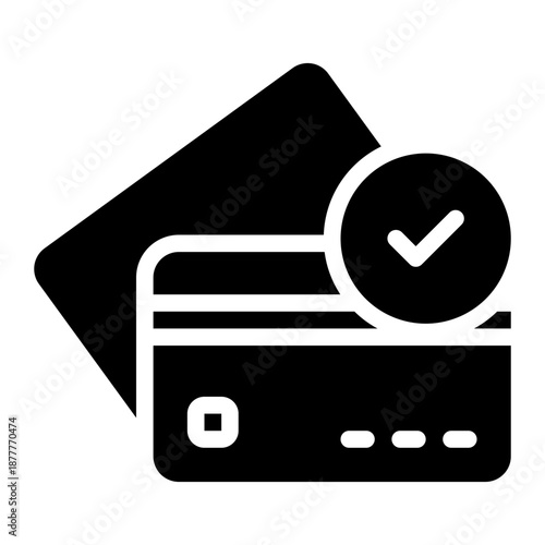 credit card glyph icon