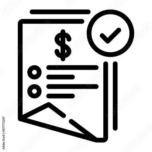 invoice line icon