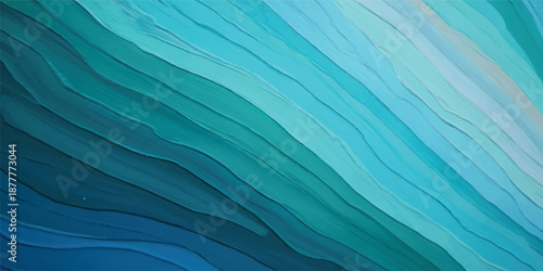 An abstract colorful background design features a soft blue silk textile pattern with a light wave texture and painted pink art on a grunge paper surface material