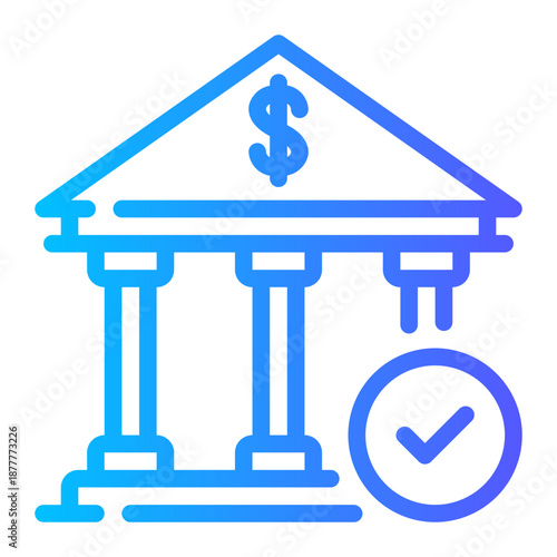 bank gradient icon